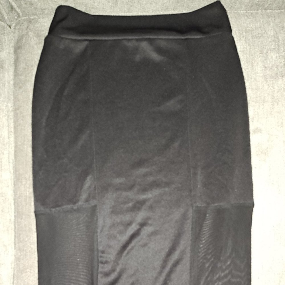 FOREVER 21 long black pencil maxi skirt